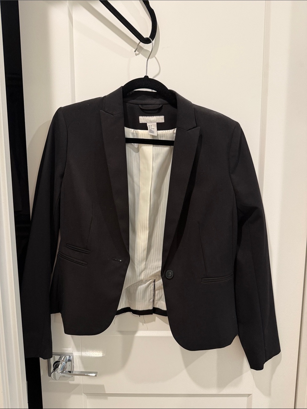 Black Women's Tailored Blazer - Classic Career Jacket